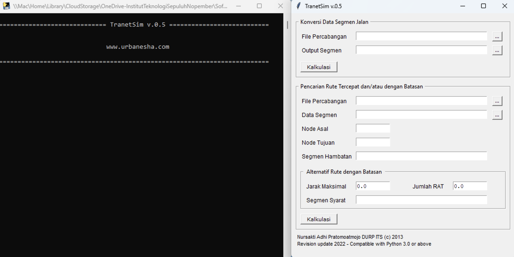 User Interface TranetSim
